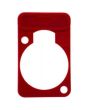 Neutrik Lettering Plate Red For D-chassis Connector Dss-red