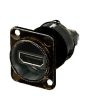 Neutrik Hdmi Adaptor Feedthrough 19 Pole D/chassis Nahdmi-w-b