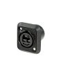 Neutrik No2-4fdw-a Optical Chassis Feedthrough Connector Ip65