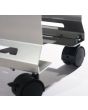 Cpu Holder Adjustable Pc Trolley Black With Swivel/braked Castors Cpu-23b