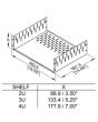 2u Clamping Rack Shelf 367.4mm/14.46" Deep R1297/2uk