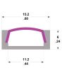 1m 6mm Aluminium Extrusion For Led Flex Tape Light