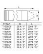 Hook & Loop Cable Tie Black 50.8mm/457.2mm T1550/18