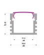 2m Ledal07 Kit For 12mm Deep Aluminium Profile Ledal07m2