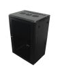 Wall Mount Rack Enclosure 18u 450mm/17.72 Inch Deep M6 Rack Rail Black Perforated Door R6418v-m6