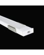 White 1m 6mm Aluminium Profile For Led Flex Ledal06w