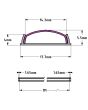 1m Kit 17.9mm Wide Bendable Profile Ledal36