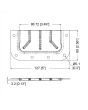 Flightcase Recessed Rubber Cable Feedthrough Half Dish  D053010cmz