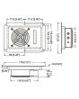 Coolrac Flight Case Exhaust Fan 80mm / 3" Ft80-q-fc