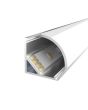 LED Corner Profile, 3m Aluminum Extrusion for 10mm Wide LED Strips - LEDal03m3