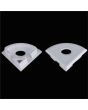 LED Corner Profile, 3m Aluminum Extrusion for 10mm Wide LED Strips - LEDal03m3