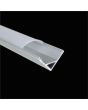 LED Corner Profile, 3m Aluminum Extrusion for 10mm Wide LED Strips - LEDal03m3