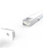 Recessed LED Profile, 1m Kit 19mm Wide With Internal Angle Mount Ledal42