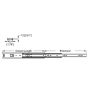 Drawer Slide Runner ,400mm 45mm Wide, Pair, R2416K