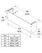 1u Rack Wall Bracket Or Drawer Support R2510-1u