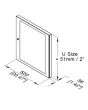 20u Perforated Rack Door For R8400 & R8500 Racks R8460/20