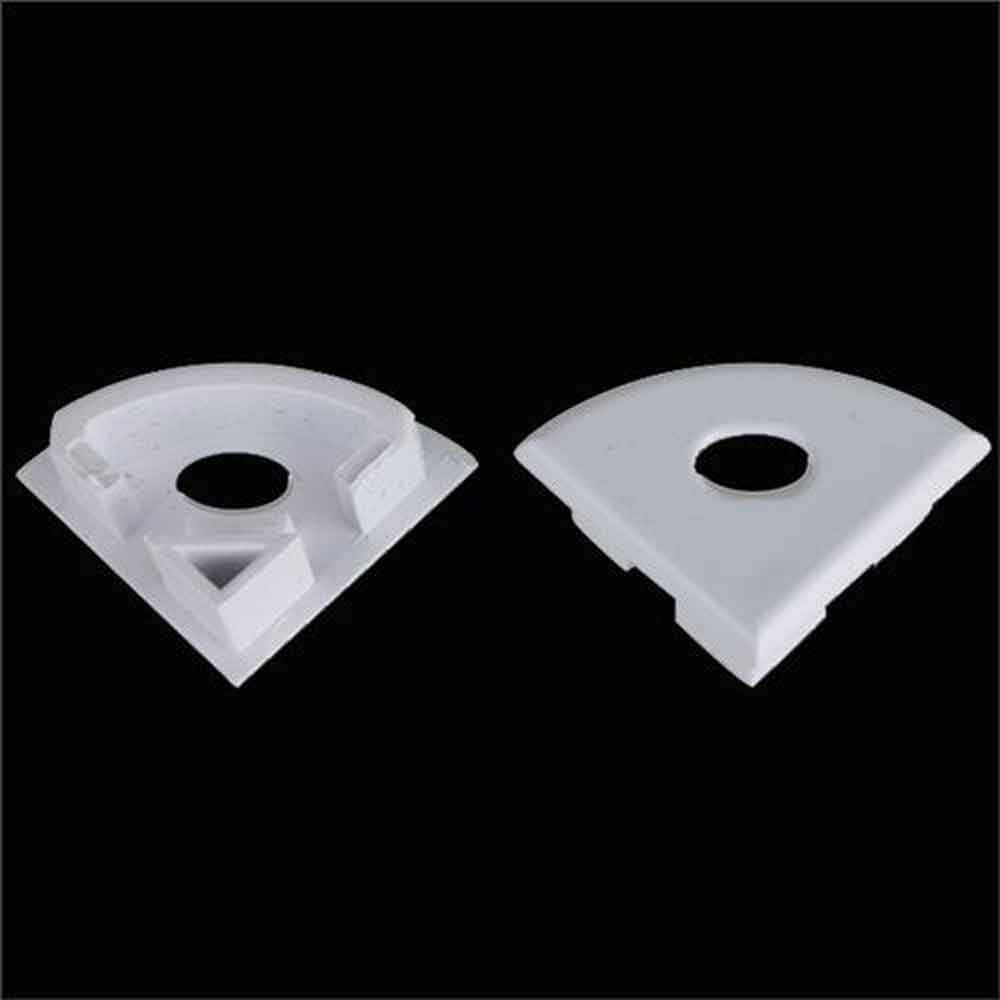 LED Corner Profile, 3m Aluminum Extrusion for 10mm Wide LED Strips - LEDal03m3