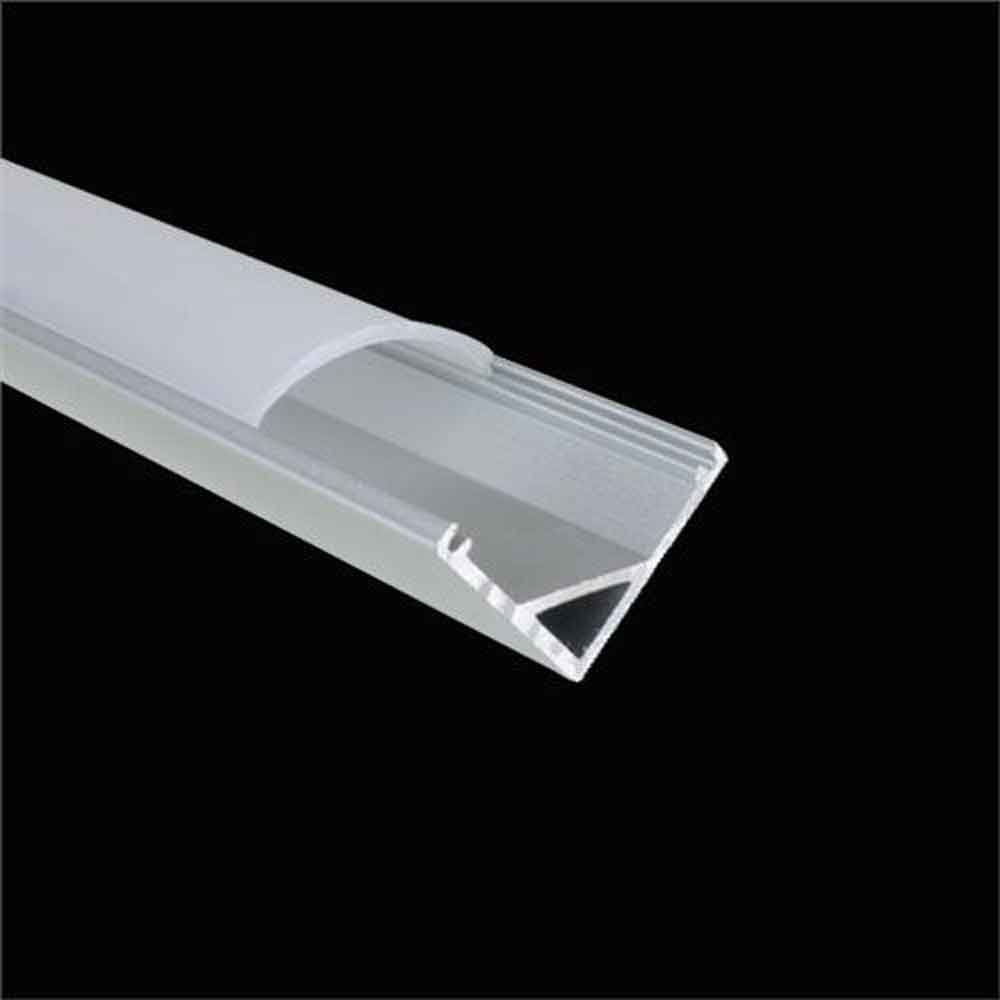 LED Corner Profile, 3m Aluminum Extrusion for 10mm Wide LED Strips - LEDal03m3
